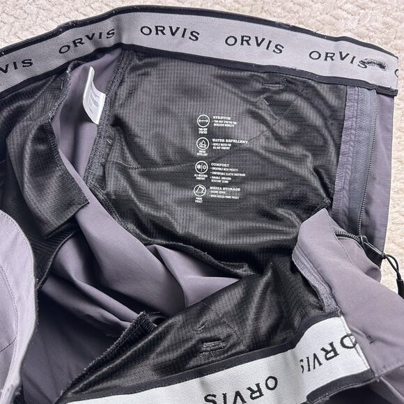 Orvis Tech Performance Hybrid Cargo Pants Mens Pockets 40X30 Gray Hiking (lot 2) - Picture 15 of 16